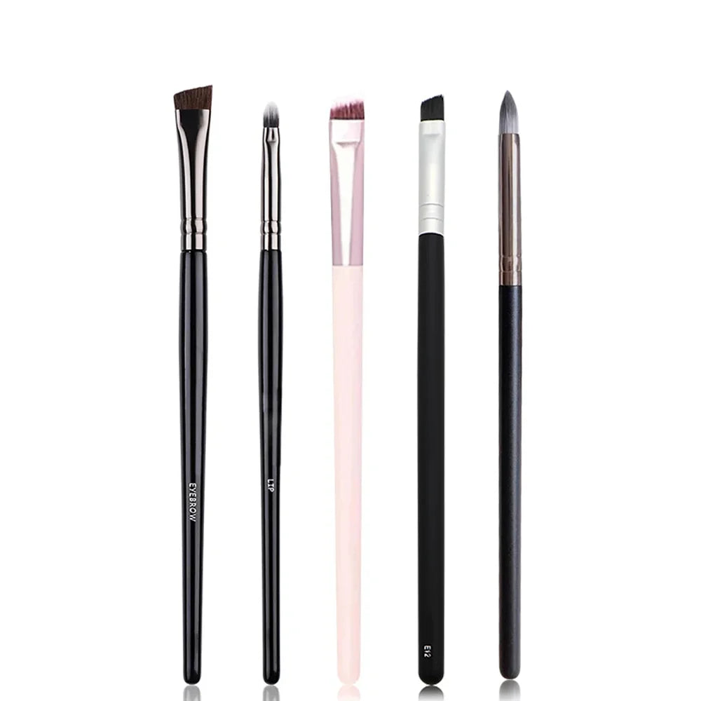 Black Crease Eye Shadow Brush Set – Soft Synthetic Hair, Travel-Friendly