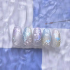 3D Summer Ocean Nail Stickers – Shell, Bubble & Dolphin Decals