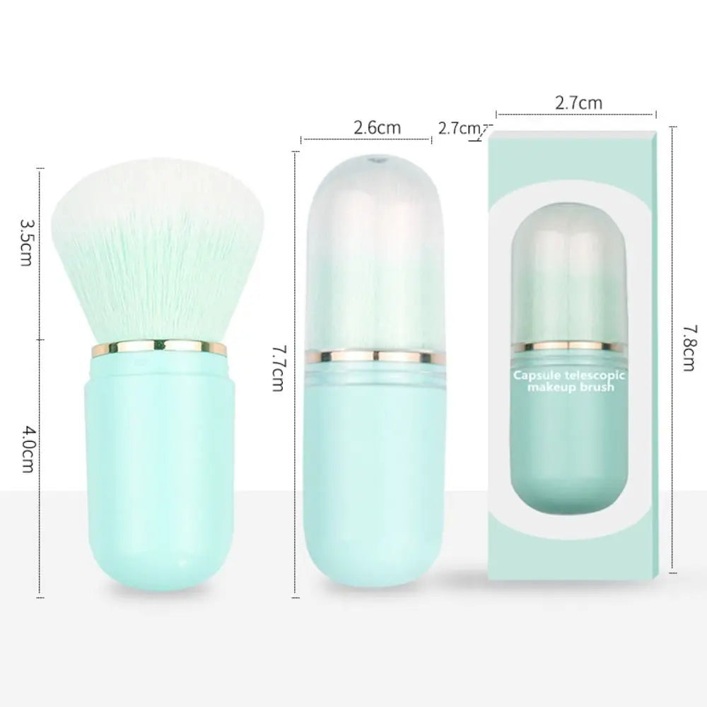 Luxury Retractable Kabuki Brush – Compact, Multifunctional & Elegant