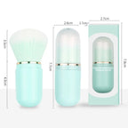 Luxury Retractable Kabuki Brush – Compact, Multifunctional & Elegant