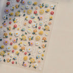 Autumn Maple & Ginkgo 5D Nail Art Stickers – Pumpkins, Ladybugs & Mushrooms