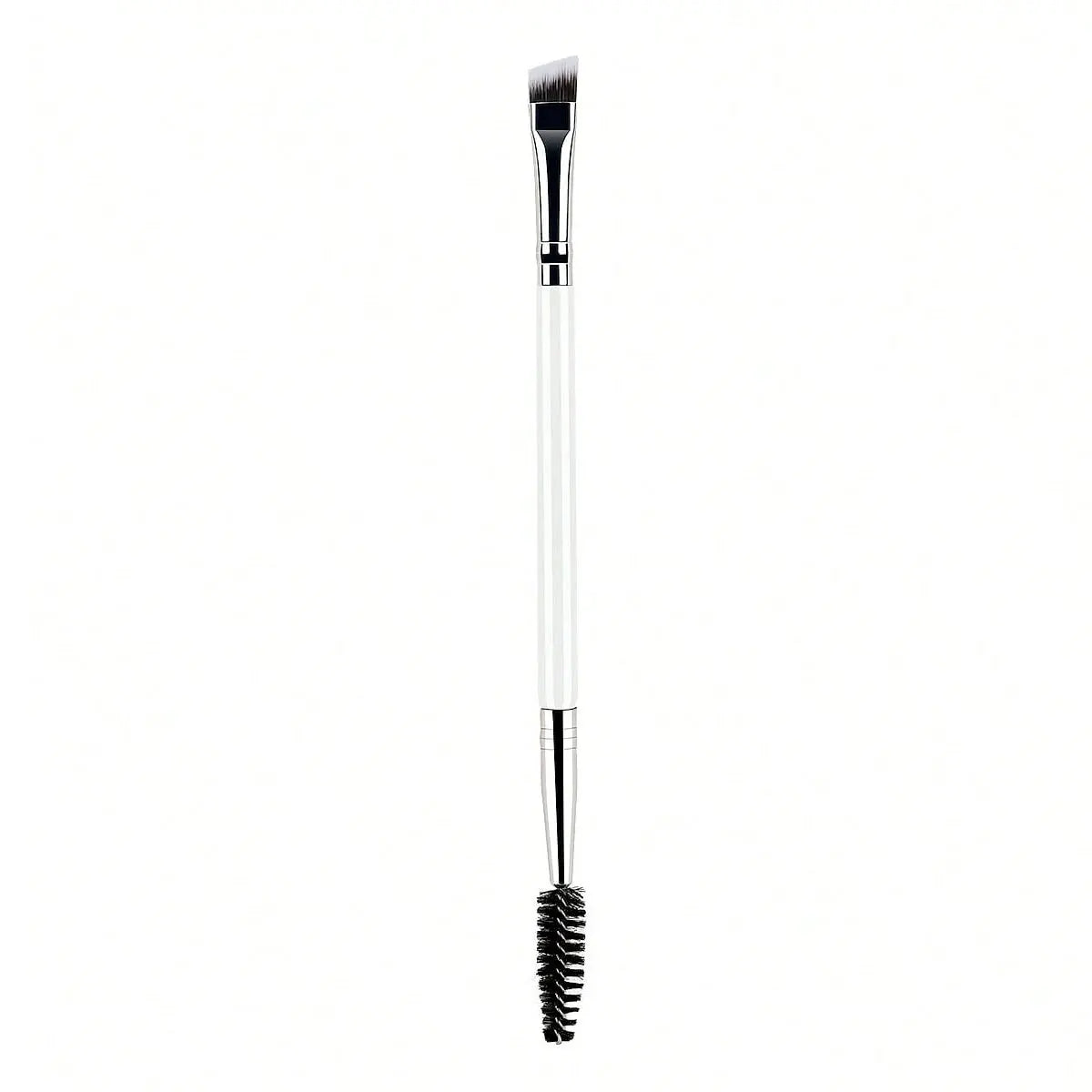 Dual-Ended Eyebrow & Eyelash Brush | Angled + Spoolie Makeup Tool