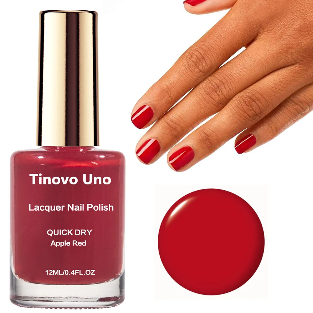 Black Nail Lacquer – Quick Dry, Long-Lasting Shine, 12ml