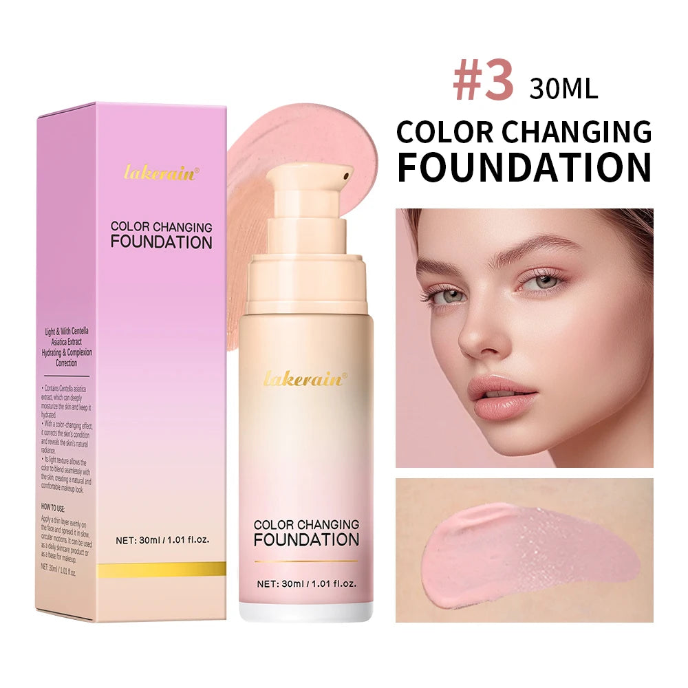 4-in-1 Color Changing Foundation – SPF 30+ Hydrating Longwear Makeup Base