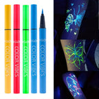 8-Color UV Glow Neon Liquid Eyeliner Set – Matte, Waterproof & Smudge-Proof High-Pigment Eye Makeup Pens