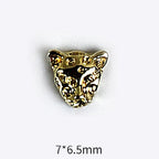 10pcs 3D Alloy Anchor Nail Charms – Gold & Silver Luxury Nail Decorations