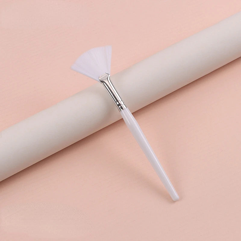 1/8pcs Fan Acid Facial Brush Set – Soft Portable Mask Brushes for Skin Care & Beauty Salon Use