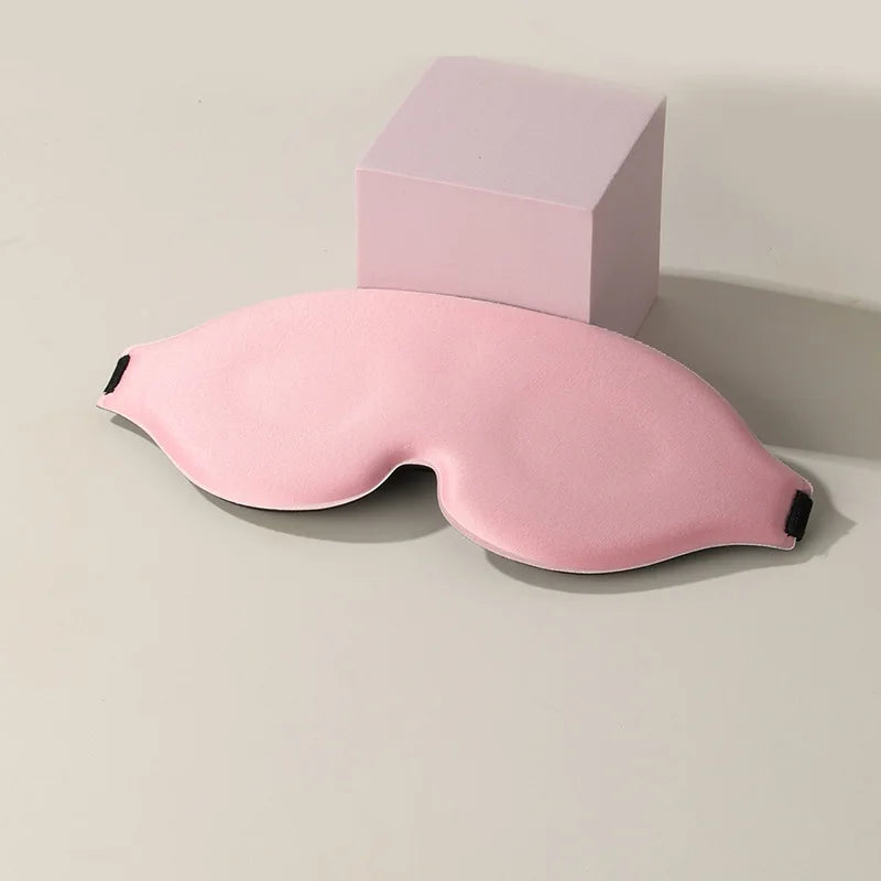 3D Contoured Eye Mask for Sleeping – Concave Molded Night Blindfold, Light Blocking Sleep Mask for Women & Men, Cute Comfort Design