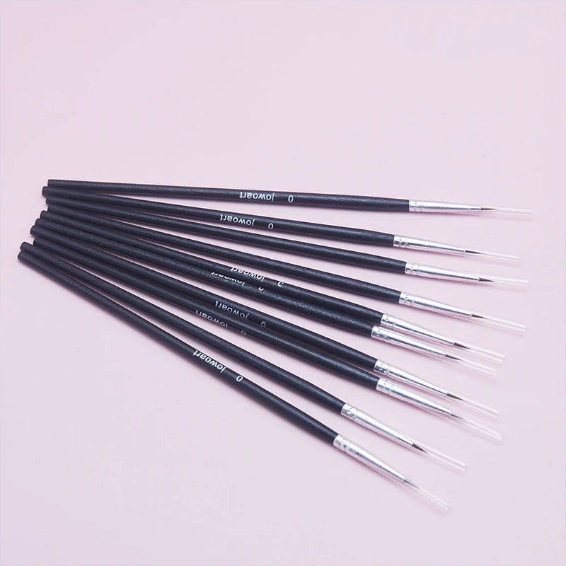 10pcs Paint Brushes Set YS001 – Thin Hook Line Nylon Brushes for Acrylic Painting & Art Supplies