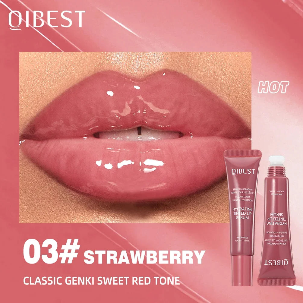QIBEST Crystal Jelly Lip Oil Gloss – Hydrating & Smoothing Tint