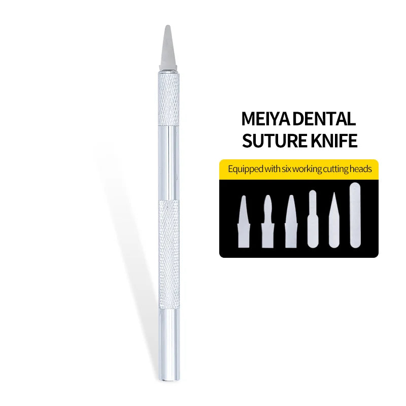 1 Set Dental Scalpel Blades & Handle – Sculpture Plaster Knife Trimmer for Dermaplaning, DIY Cutting & Dentist Tools