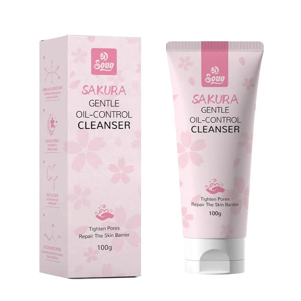Sakura Gentle Deep Cleanser – Oil Control & Pore Care, 100g