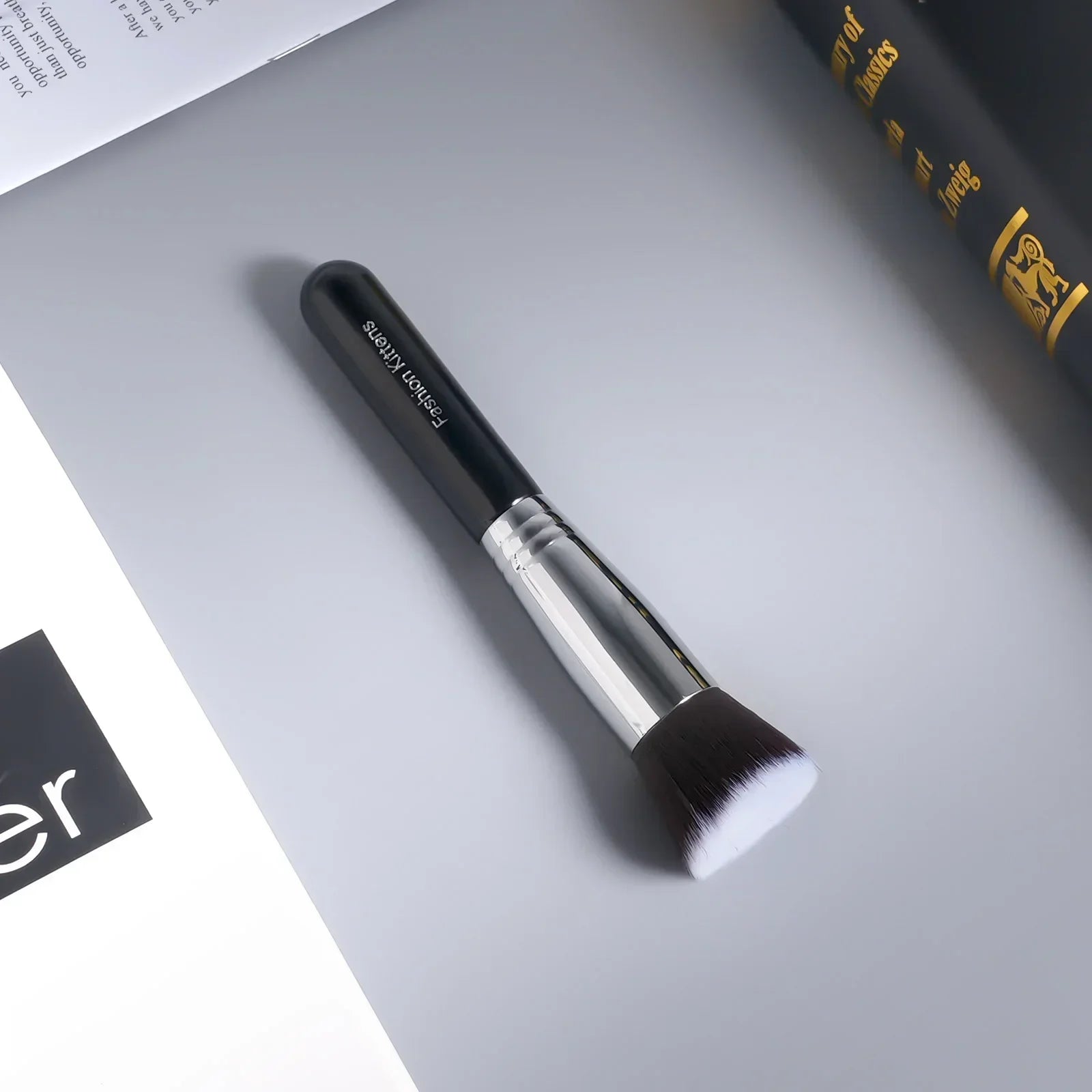 Professional Black Powder & Makeup Brush – Foundation, Blush, Bronzer