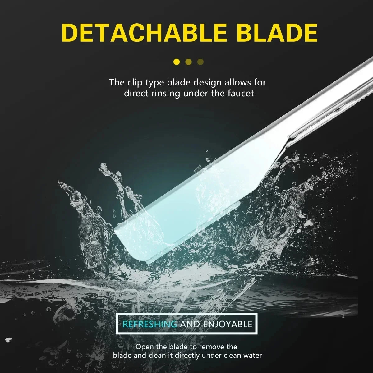 Men’s Straight Edge Razor Set with 10 Blades – Folding Shaving Knife