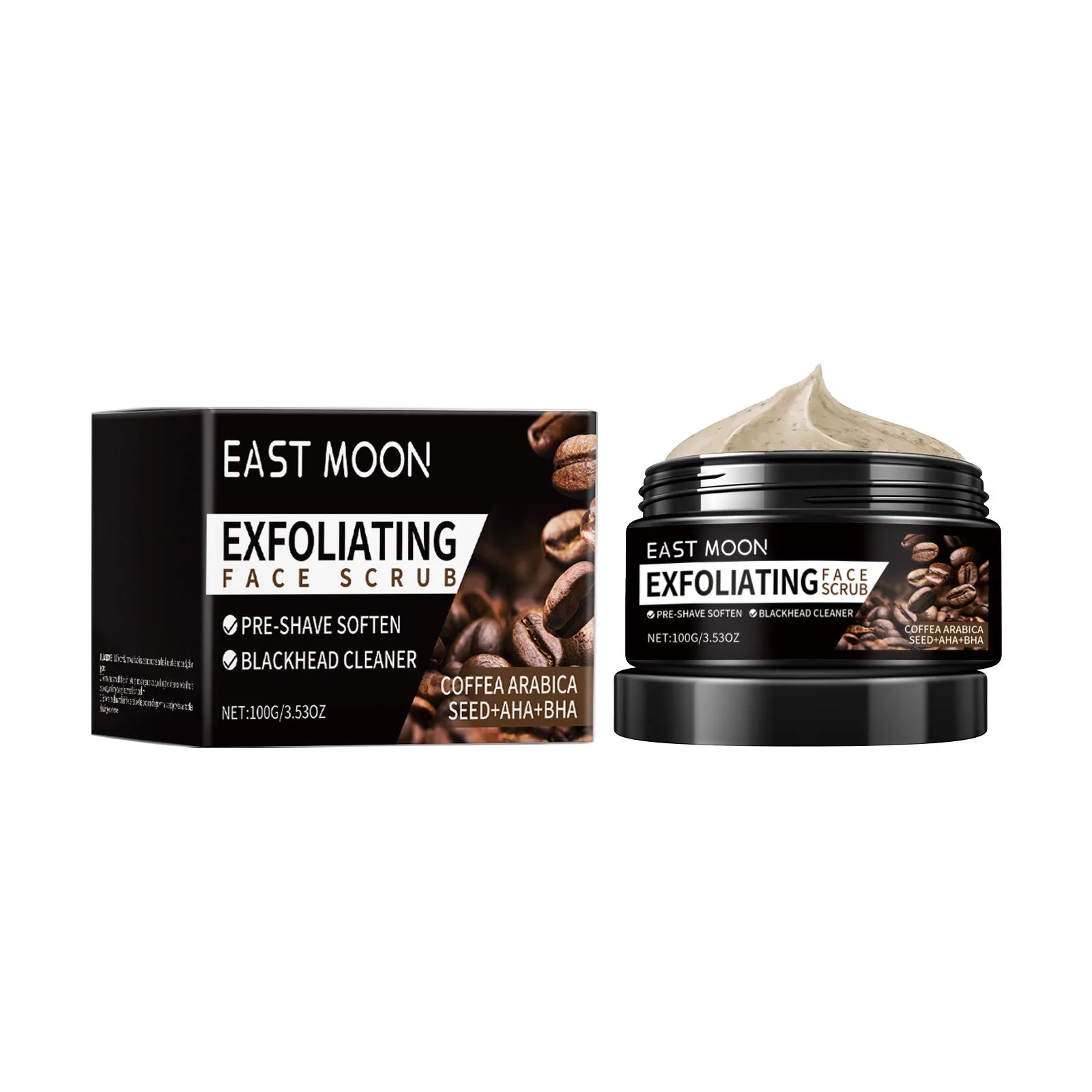 Vitamin E & Coffee Facial Scrub – Deep Cleansing, Brightening & Moisturizing Exfoliating Cream for Oil Control & Skin Repair