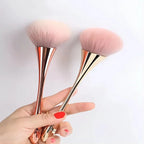 Rose Gold Powder & Blush Brush – Professional Large Makeup Tool