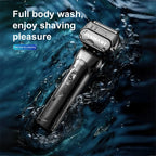 Electric Foil Razor for Men – 4-Blade High-Speed Shaver with 7000 RPM Motor & LED Power Display