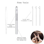 Korean Cotton Thread Tip Hair Extensions – 100% Human Hair, Double Drawn