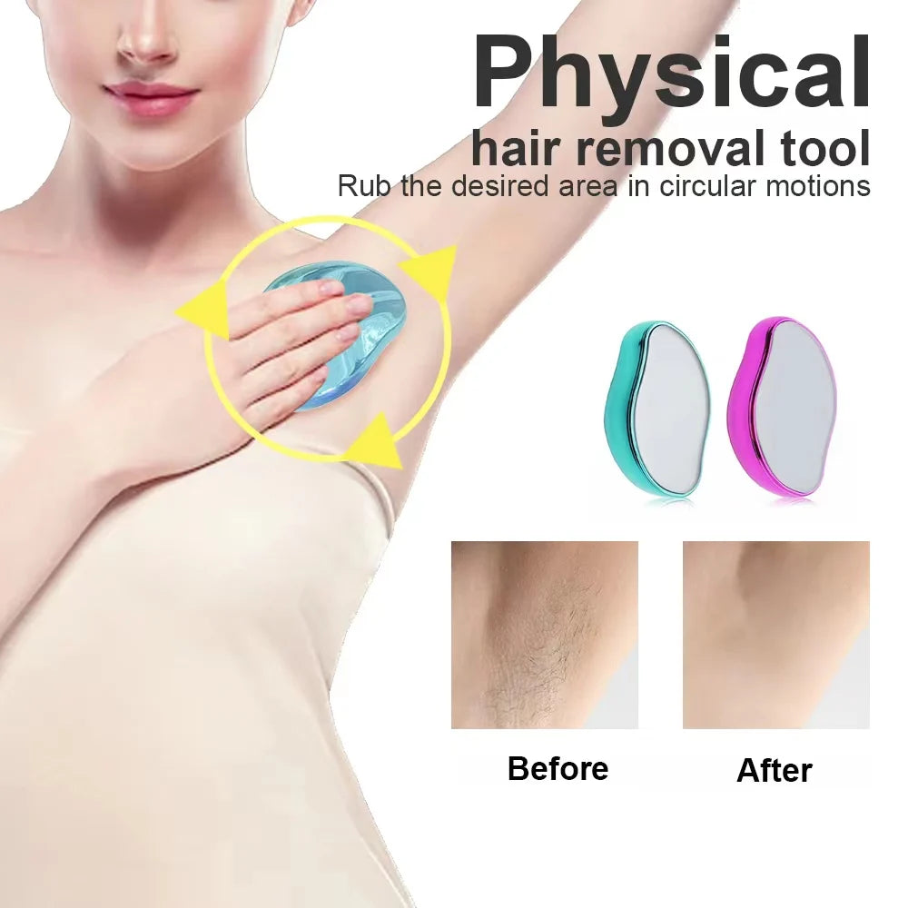 Crystal Hair Eraser – Reusable Physical Epilator for Smooth & Easy Hair Removal