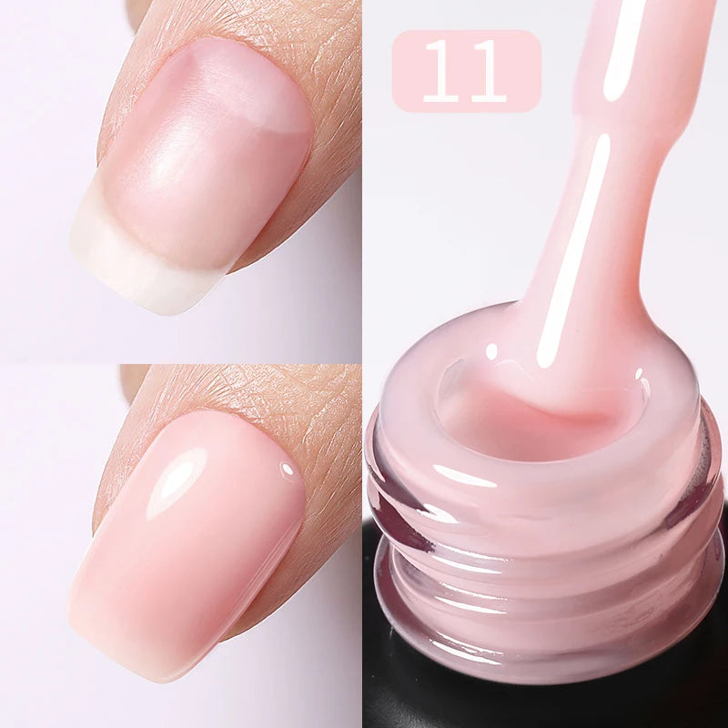 PRETTY White Blossoming Gel 15ml UV/LED Marble Nail Art Polish