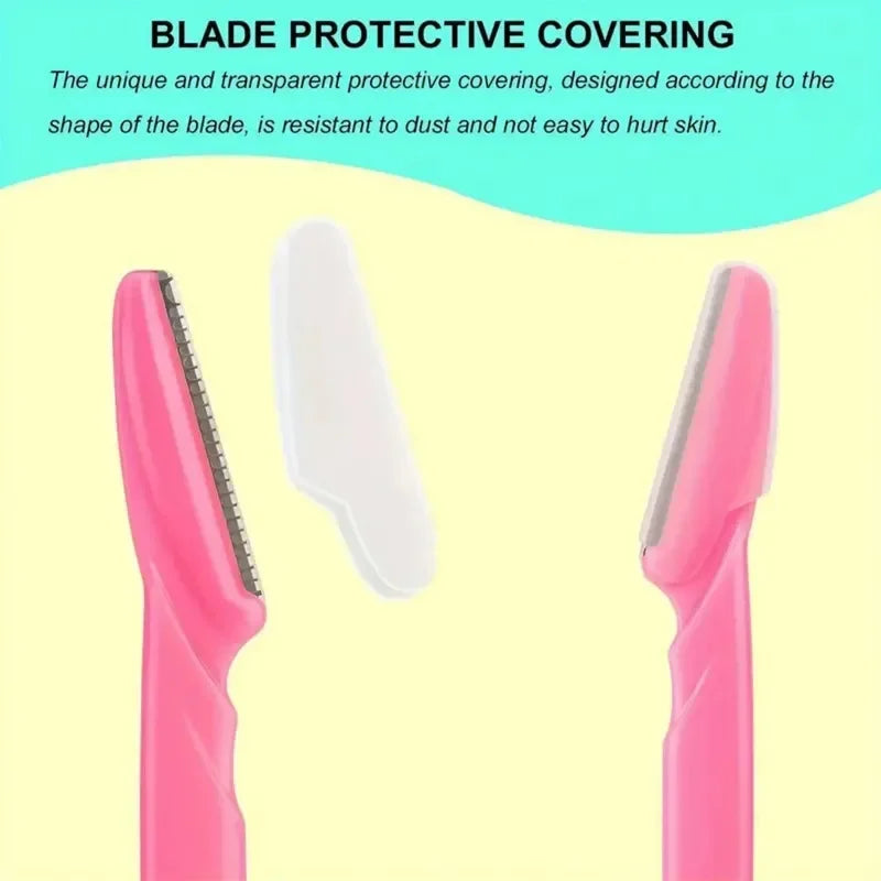 30pcs Eyebrow Razors for Women – Multipurpose Facial Razors & Dermaplaning Tools with Precision Safety Covers