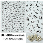Kawaii Capybara & Spotted Puppy Nail Art Stickers – DIY Manicure Decals