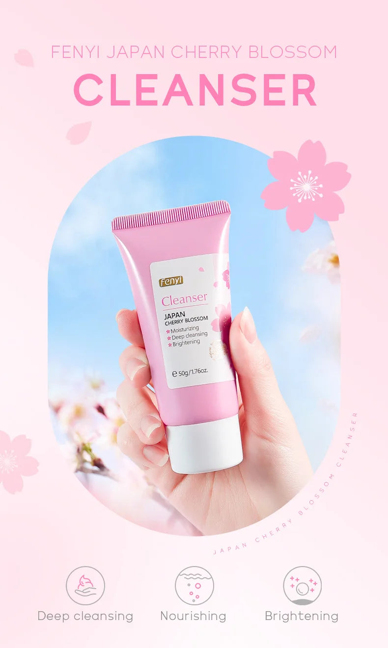 Vitamin C Facial Cleanser – Deep Cleansing, Moisturizing, Blackhead Removal Skincare Foam