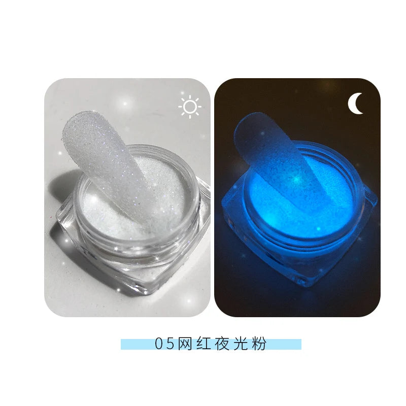 Gold Nail Mirror Glitter Powder – 50 Colors Metallic Chrome Dust Pigment for Gel Polish & Mirror Effect Manicure