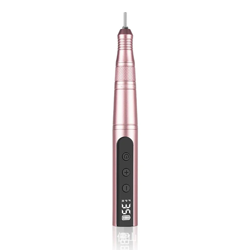 Cordless Electric Nail Drill – Portable E-File Nail Machine for Acrylic & Gel Nails with Professional Nail Drill Bits Kit