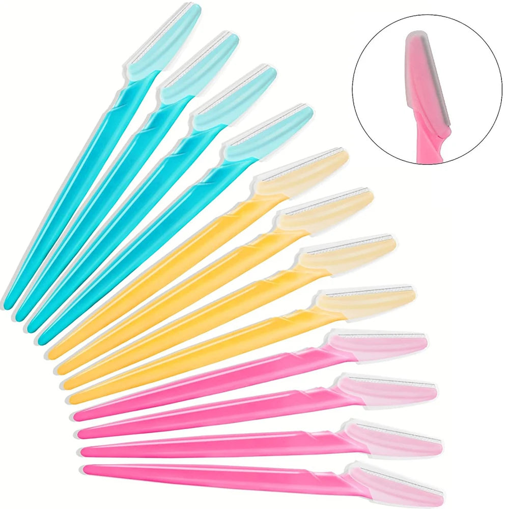 Eyebrow Razor Set – Multipurpose Face Razors for Women & Men, Dermaplaning Tool with Easy-to-Use Shaver Blades