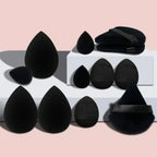 12Pcs Makeup Sponge Blender Set with Foundation Sponges, Powder Puff, Spa Headband & Wristbands – Complete Makeup Tools Accessories Kit