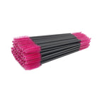 50pcs Double-Head Eyelash & Eyebrow Brushes – Micro Mascara Wands & Lash Extension Applicators