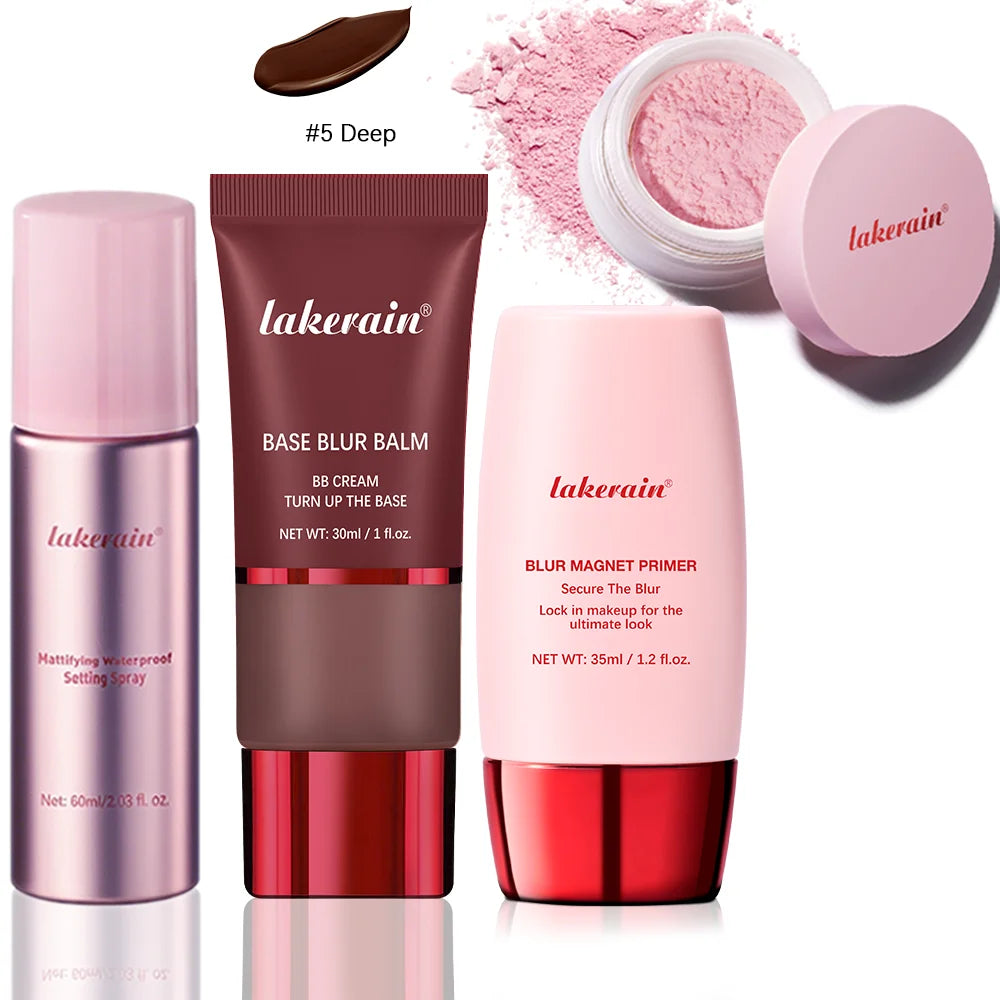 Ultimate Blurring Setting Kit – Travel Size Waterproof Primer & Powder for Oil Control