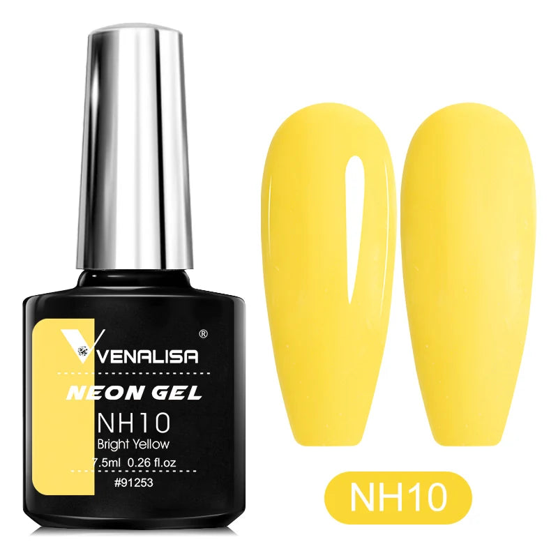 Neon Gel Nail Polish 7.5ml – UV/LED Soak Off Summer Colors