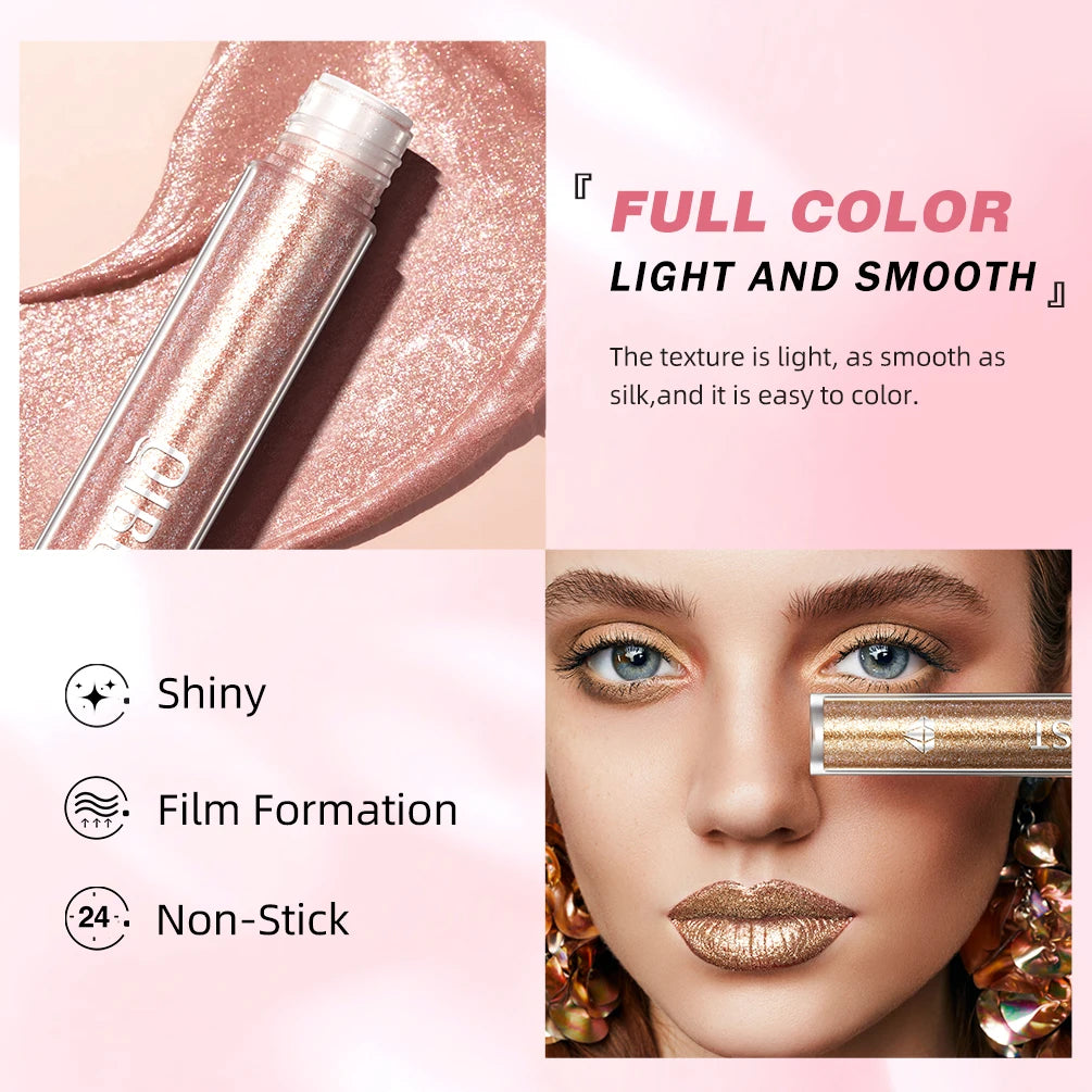 Diamond Liquid Lipstick – 6 Colors, Long-Lasting Waterproof Gloss