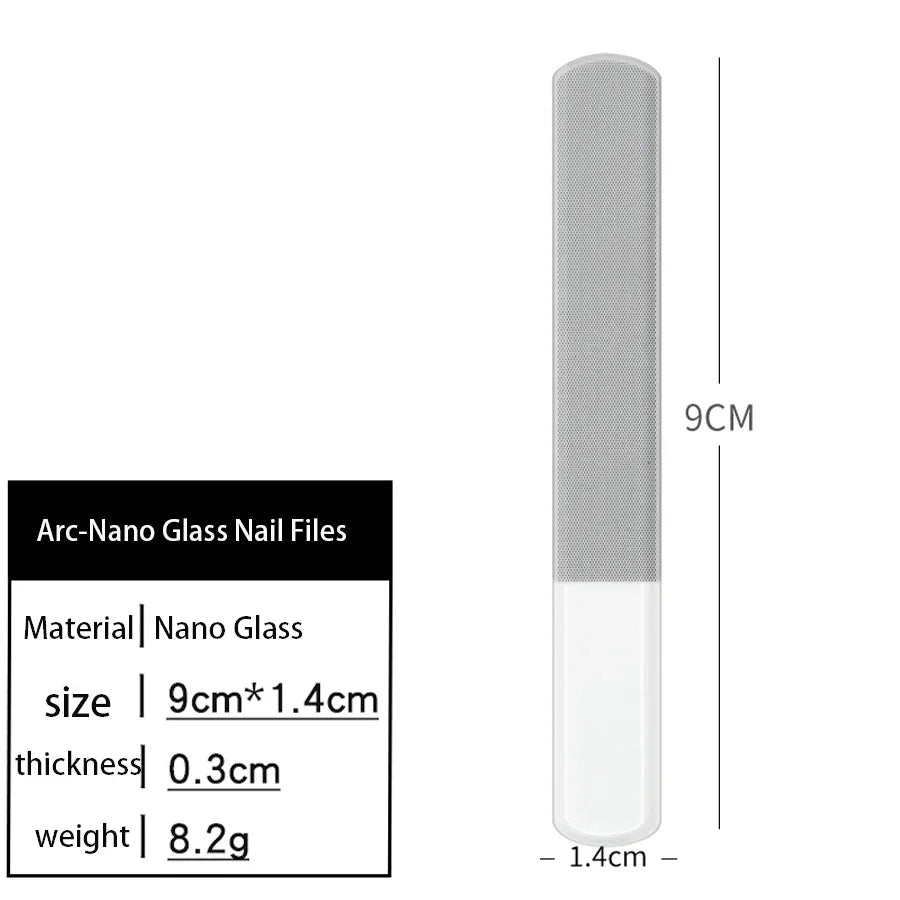 Nano Glass Nail File – Professional Washable Polishing Tool for Shiny, Smooth Nails
