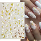 3D Floral & Butterfly Nail Art Stickers