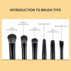 Professional Makeup Brush Set – Soft Hair Brushes for Eyeshadow, Concealer, Foundation, Blush & Contour