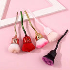 Black Rose Shaped Loose Powder Makeup Brush – Face & Nail Art Tool