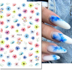 3D Y2K Hibiscus Floral Nail Stickers