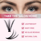 DIY Cluster Lashes Bundle – 30D/40D Soft Mink Individual Lashes
