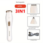 Electric Waterproof Hair Trimmer for Women – Painless Body & Facial Hair Removal