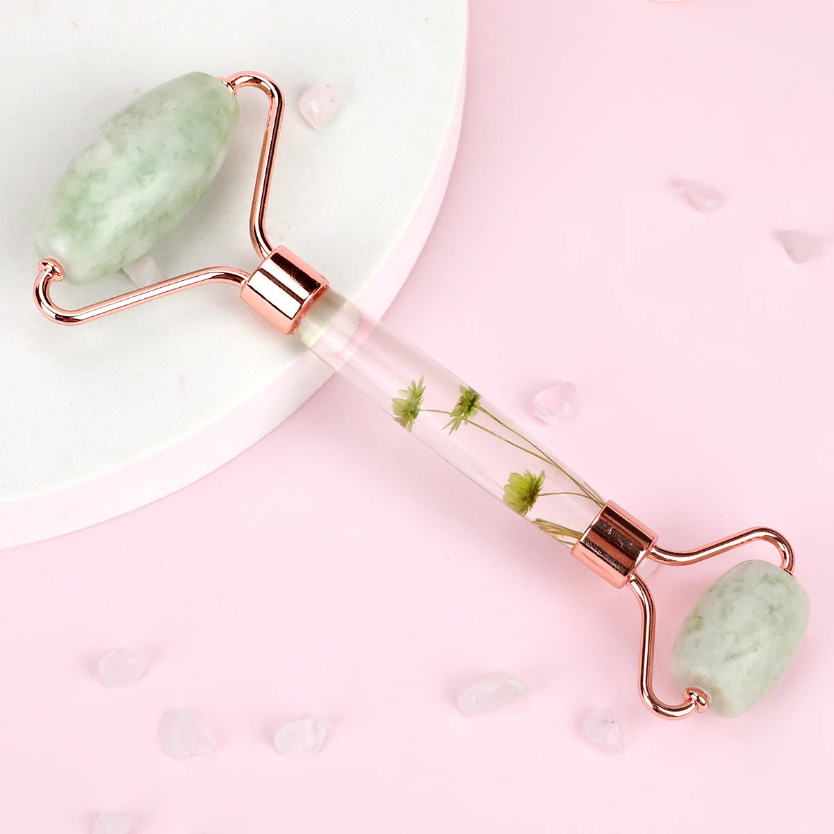 Natural Jade Face Roller Massager – Beauty & Relaxation Tool