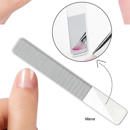 Nano Glass Nail File – Professional Washable Polishing Tool for Shiny, Smooth Nails