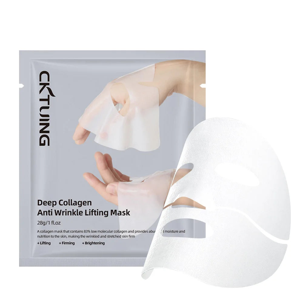 24/12Pcs Collagen Deep Hydrating Face Masks – Anti-Wrinkle, Brightening & Lifting Skincare Treatment