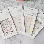 5D Spring Flower Nail Art Stickers – Colorful Daisy & Vine Decals for DIY Nails