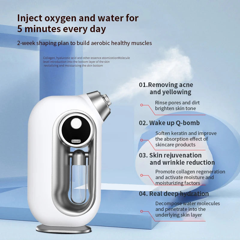 Oxygen Sprayer Airbrush Kit – Portable Air Compressor for Face Mist, Art, Tattoo, Cake Decorating & Crafts