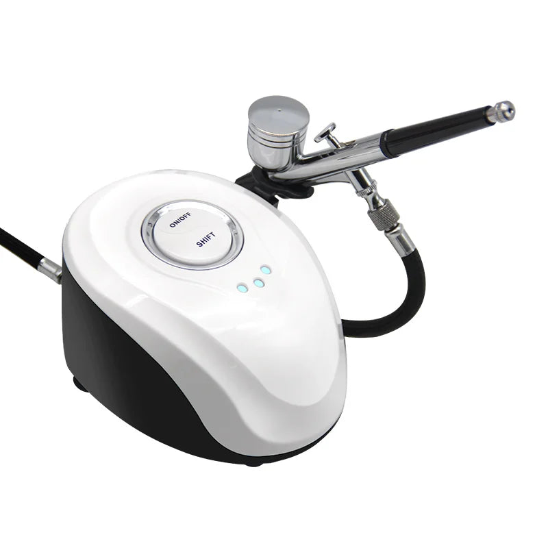Portable Nano Mist Airbrush Kit – Oxygen Facial Spray & Makeup Compressor for Skincare, Tattoos, Nails & Cake Decorating