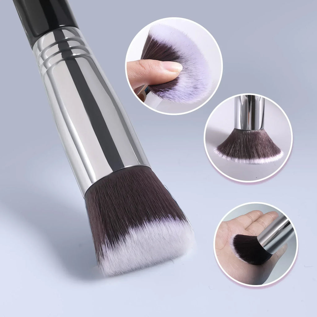 Professional Black Powder & Makeup Brush – Foundation, Blush, Bronzer