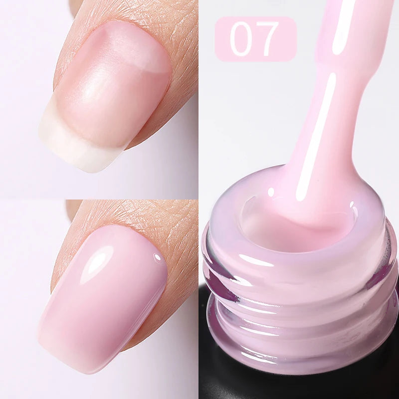 PRETTY White Blossoming Gel 15ml UV/LED Marble Nail Art Polish